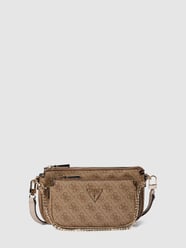 Schoudertas met labeldetails, model 'NOELLE' van Guess Wit - 40