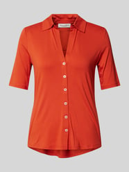 Regular Fit Jersey-Bluse mit kurzem Arm aus Viskose-Mix von Marc O'Polo Orange - 32