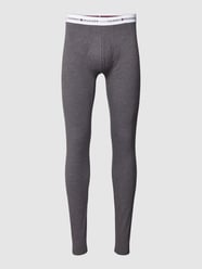 Leggings mit elastischem Label-Bund Modell 'SIGNATURE' von Tommy Hilfiger Grau - 47