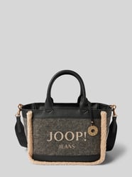 Handtas met labelprint, model 'calduccio yvette' van JOOP! Jeans Grijs / zwart - 20