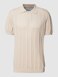 Poloshirt van puur katoen met polokraag van JAKE*S STUDIO MEN Beige - 38