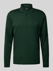 Koszulka polo o kroju regular fit z naszywką logo model ‘Paley’ od BOSS Zielony - 28