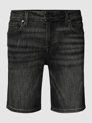 Jeansshorts mit Label-Patch von Guess Schwarz - 3