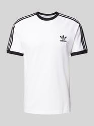 T-Shirt mit Label-Stitching von adidas Originals Weiß - 4