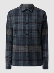 Overhemdjack van wolmix, model 'David' van MOS MOSH Blauw - 24