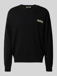 Sweter z dzianiny z prążkowanymi wykończeniami model ‘Kurt’ od WOODBIRD - 42