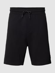 Sweatshorts met labelpatch, model 'Diz' van HUGO Zwart - 3