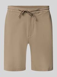 straight fit short met steekzakken model 'Drift' van SCANDINAVIAN EDITION Beige - 7