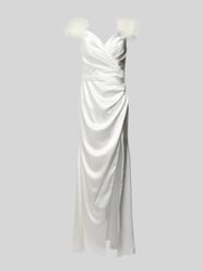 Abendkleid in Wickel-Optik von Luxuar Beige - 44