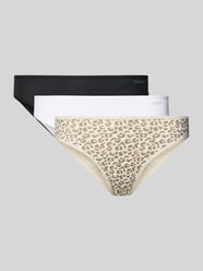 Slim Fit Slips mit Logo-Print im 3er-Pack von SKINY Beige - 2