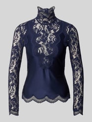 Slim Fit Bluse mit Spitzenbesatz von Rabanne - 4