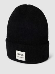Beanie met labelpatch, model 'Hope' van MOSS COPENHAGEN Zwart - 36