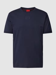 T-Shirt mit Label-Applikation von HUGO Blau - 46