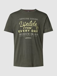 T-shirt z nadrukowanym motywem od Lerros Zielony - 44