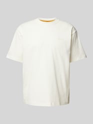 Relaxed Fit T-Shirt mit Label-Print von BOSS Orange Braun - 10