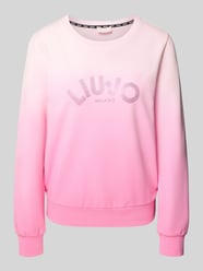 Sweatshirt met strass-steentjes van LIU JO SPORT Fuchsia - 1