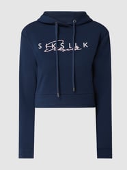 Boxy Fit Hoodie mit Logo  von SIK SILK Blau / Türkis - 1