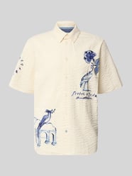 Relaxed Fit Freizeithemd aus reiner Baumwolle von Scotch & Soda Beige - 3