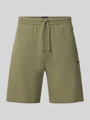 Regular fit sweatshorts van katoenmix van BOSS - 6