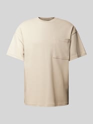 Oversized T-Shirt mit Rundhalsausschnitt Modell 'Xavior' von ELIAS RUMELIS Beige - 2