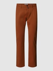 Stoffen broek met labeldetails, model 'Futureflex' van Pierre Cardin Rood - 18