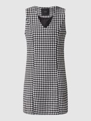 Mini-jurk met pied-de-poule-dessin, model 'Juliette' van YAS Grijs / zwart - 44