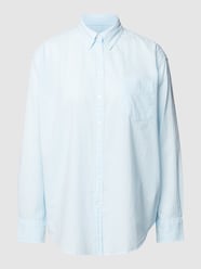 Hemdbluse aus Baumwolle mit Gitterkaro von Gant Blau - 24