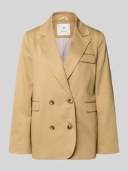 Regular Fit Blazer mit Doppelknopf-Reihe Modell 'Marlow' von Mustang Beige - 9