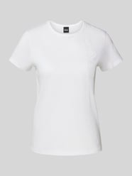 T-shirt z detalem z logo model ‘Eventsa’ od BOSS - 41