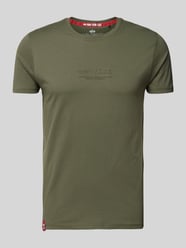 T-shirt z nadrukiem z logo od Alpha Industries Zielony - 7