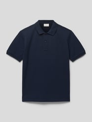 Poloshirt mit Label-Patch von Tom Tailor Blau - 32