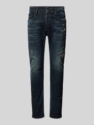 Tapered Fit Jeans im Destroyed-Look Modell 'Noel' von ELIAS RUMELIS Blau - 20