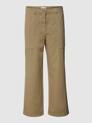 Verkürzte Hose mit Eingrifftaschen von Marc O'Polo Grün - 25