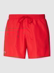 Badehose mit Label-Detail von Lacoste Rot - 37