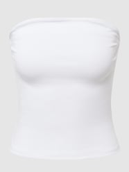 Bandeautop in effen design van Gina Tricot Wit - 20