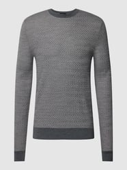 Strickpullover mit Strukturmuster von Emporio Armani Grau - 11