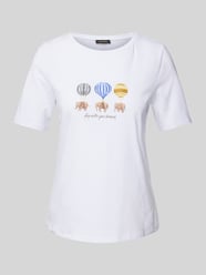 T-shirt met siersteentjes van More & More - 8