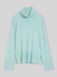 Rollkragenpullover aus Kaschmir mit Seitenschlitzen von Tom Tailor - 40
