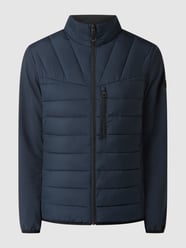Gewatteerd jack met contrasterende mouwen van Tom Tailor Denim Blauw - 37