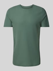 T-Shirt mit geripptem Rundhalsausschnitt von MCNEAL Grün - 17