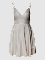 Cocktailkleid in schimmernder Optik von Jake*s Cocktail Beige - 43