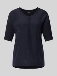 T-Shirt mit Ärmelaufschlag und Rundhalsausschnitt von Marc Cain - 34
