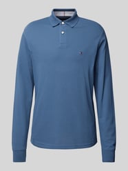 Poloshirt mit Label-Stitching von Tommy Hilfiger Blau - 28