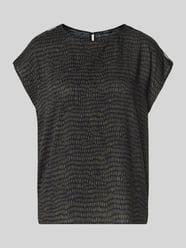 Top bluzkowy o kroju regular fit z czystej wiskozy model ‘Ferena splash’ od OPUS - 8
