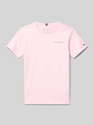 Regular Fit T-Shirt aus reiner Baumwolle von Tommy Hilfiger Teens Pink - 39