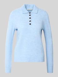 Sweter z dzianiny krój regular fit z dodatkiem wełny od Christian Berg Woman - 45