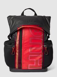 Rucksack mit Label-Print Modell 'Brady' von HUGO Rot - 9