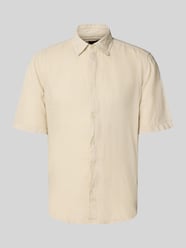 Regular Fit Leinenhemd mit kurzem Arm Modell 'RASH_2_M' von BOSS Orange Beige - 31