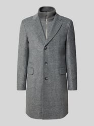 Slim fit lange jas met wol, model 'H-HYDE-J-BIB-PAD-254' van BOSS - 37