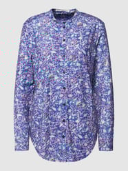 Blouse met all-over motief van Oui Paars - 32